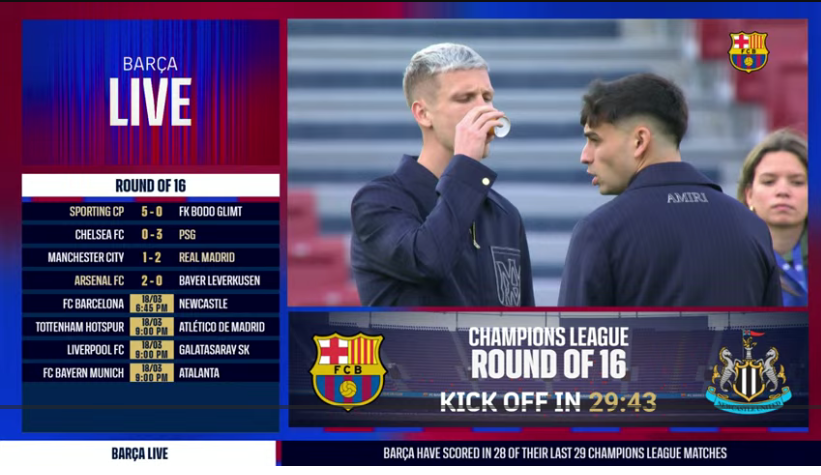 BARÇA LIVE | FC Barcelona vs Newcastle | UEFA Champions League Round of 16 Second Leg 25/26